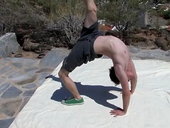 Jesse Jordan takes "flexible" to a whole new level in his solo scene!