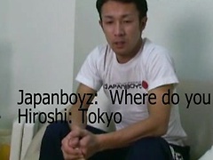 Hiroshi's Japanese man masturbates