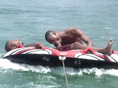 New recruits Cassanova and Jermany get wet and wild in the shallow water for this video, sucking and fucking each ...