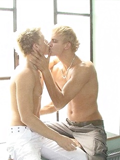 Perfect blonde euro jocks love each other