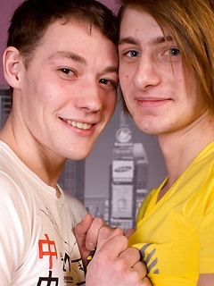 The long-haired romantic Tony with friend Paul