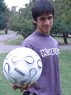 Teen boy going for sticky training