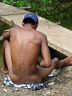 Hot sexy latino twink has massive erected cock