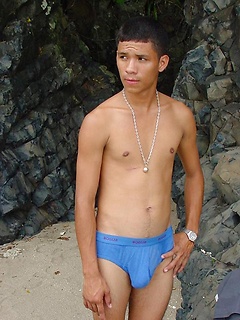 Handsome and horny latin guy demonstrates body