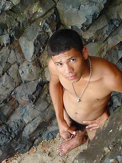 Handsome and horny latin guy demonstrates body