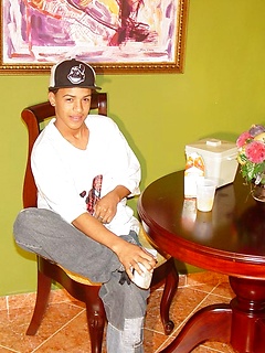 Handsome and horny latin guy demonstrates body