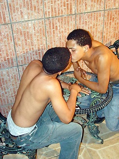 Three hot young Latin cholos go gay