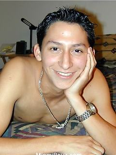 Skinny latino boy posing naked