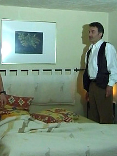 Steel dildo in tight twink boy butt