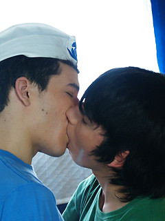 Two sailor twinks get mutual oral