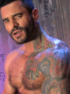 Hairy boy Alexsander Freitas is very happy to show off that superior body for the camera