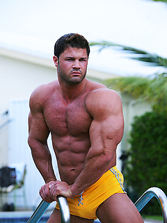 Well muscled body of sexy man named Kurt Beckmann