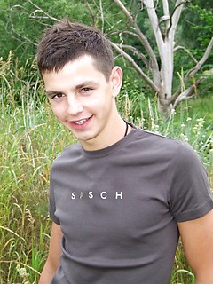 Milan - pretty boy posing outdoor