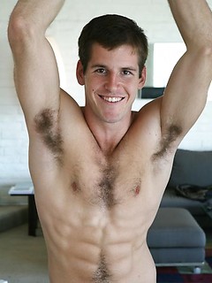 Well hung jock with hairy chest