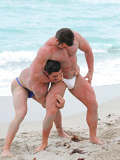 Muscled bodybulider Frank De Feo