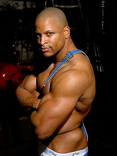 Ebony bodybuilder Doug Towers