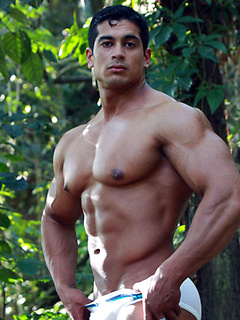 Hot Uncut Latin Cock and Muscle!