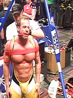 Muscled gay stud gets bounded