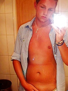 Shameless gay amateurs shoot their own dicks