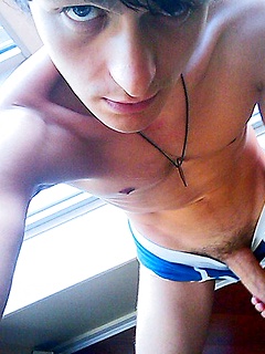 Gay twinks touching dicks to get excited