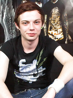 Young emo boy Jake Wiles solo masturbation