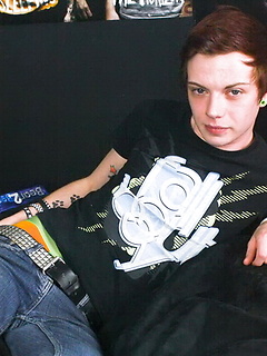 Young emo boy Jake Wiles solo masturbation