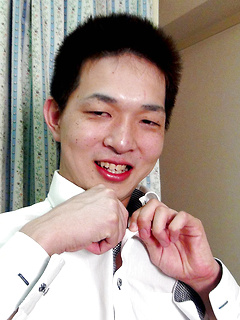 Cameraman plays with asian guy nipples and cock