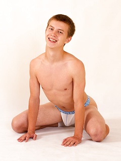 18 year old handsome guy Eugene Small shows delights