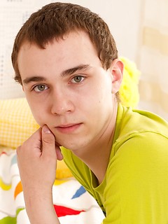 Timmy is having fun on camera with teddy bear