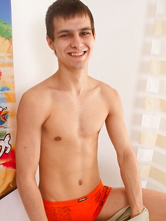 19 y.o. Johny is doing striptease show