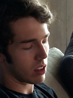 Twink plays with his ass & cock