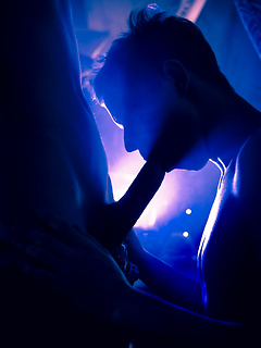 The sexy pair start swapping spit